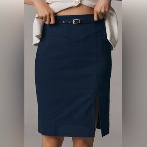 By Anthropologie Belted Pencil Skirt: Magic Fabric Edition